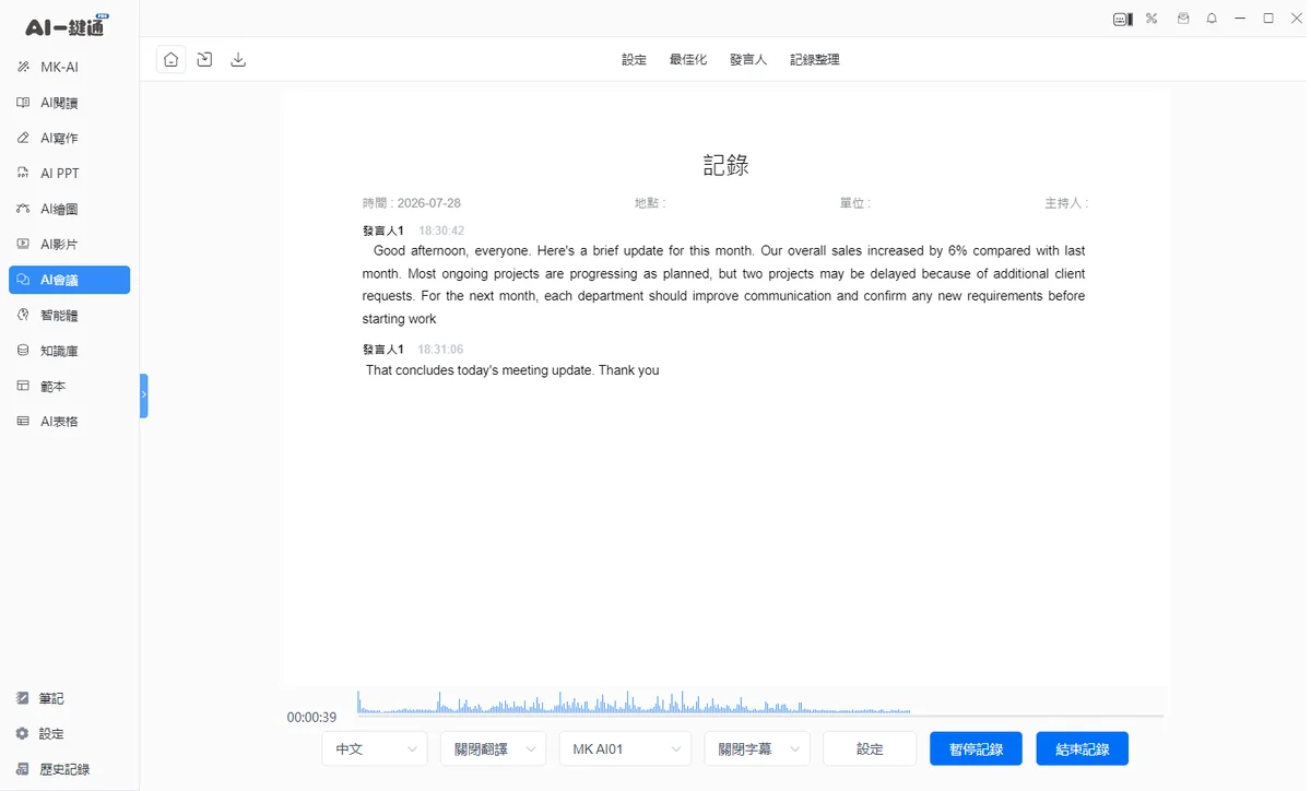 AI 會議